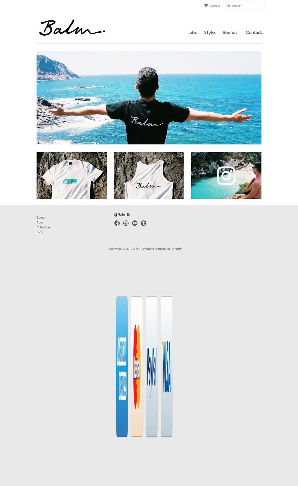 balmworldwide.com shopify website screenshot