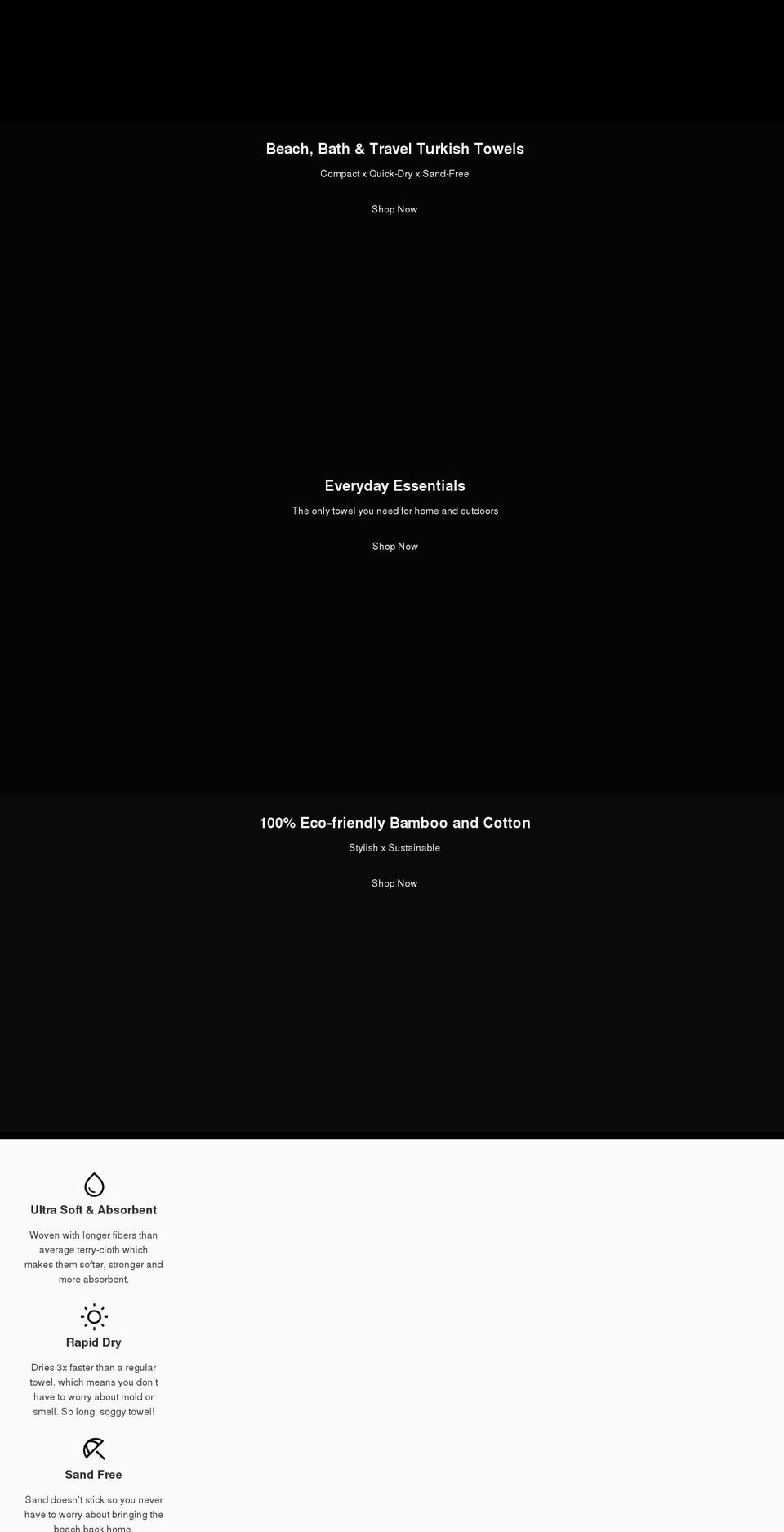 balmytowels.com shopify website screenshot