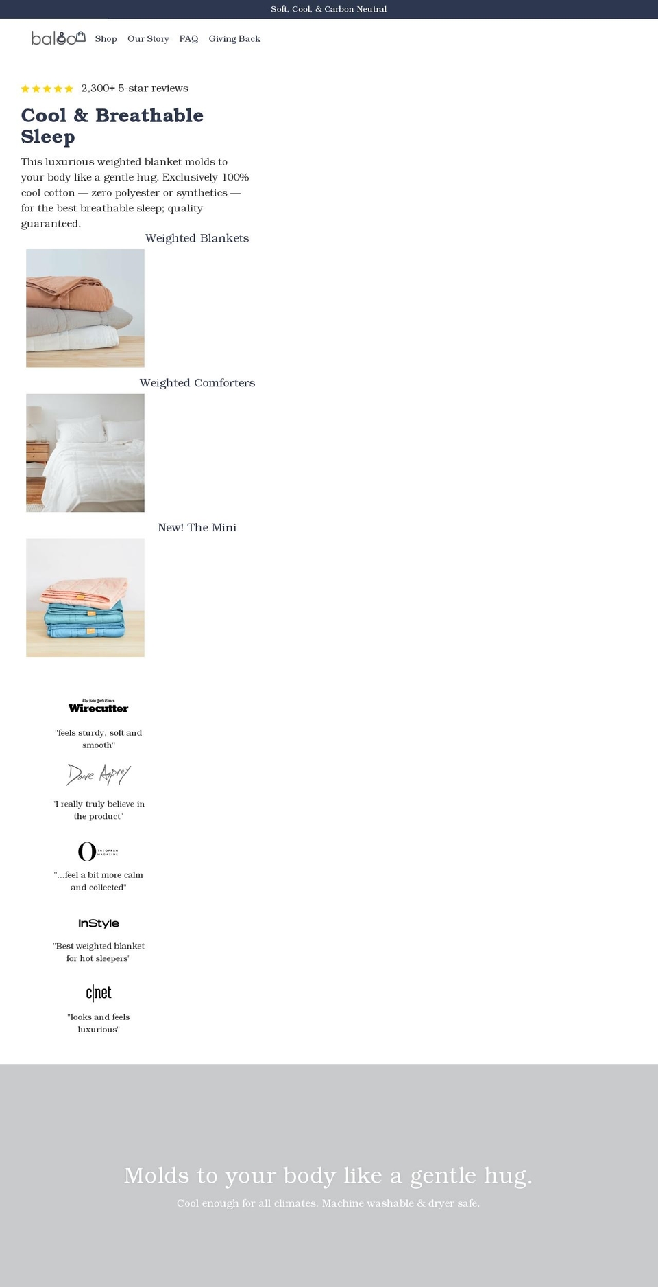 balooliving.ca shopify website screenshot