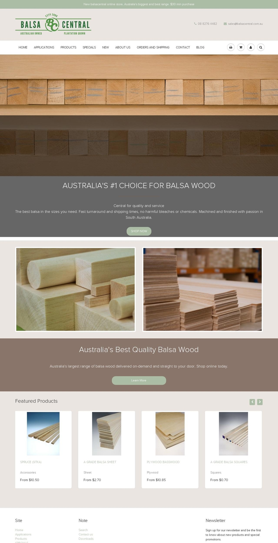balsacentral.com shopify website screenshot