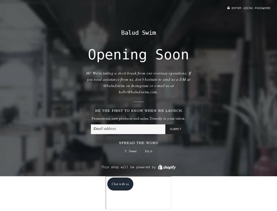 balud.co shopify website screenshot
