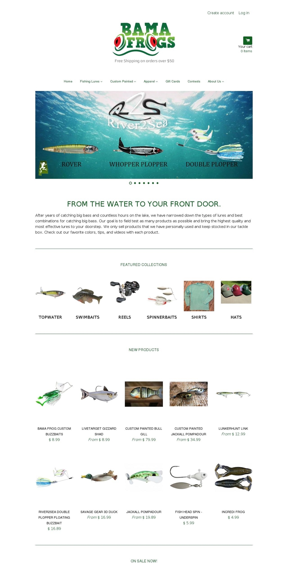 bamabass.com shopify website screenshot