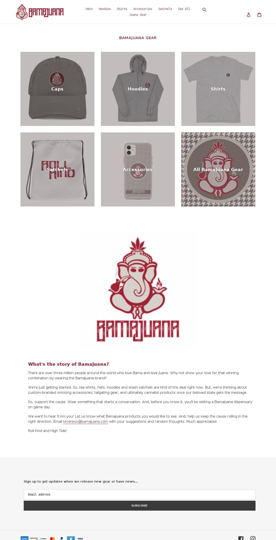 bamajuana.com shopify website screenshot
