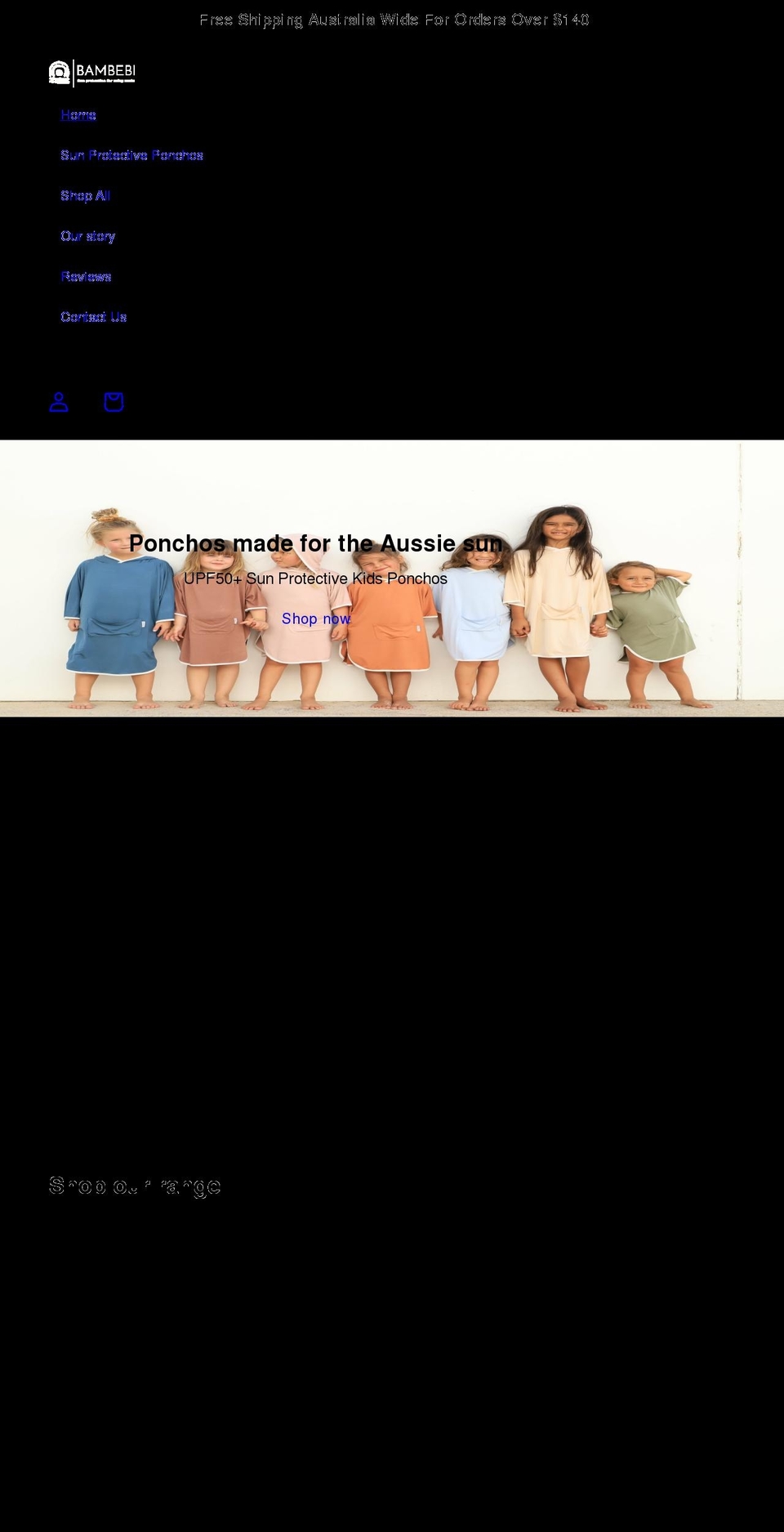 bambebi.com shopify website screenshot