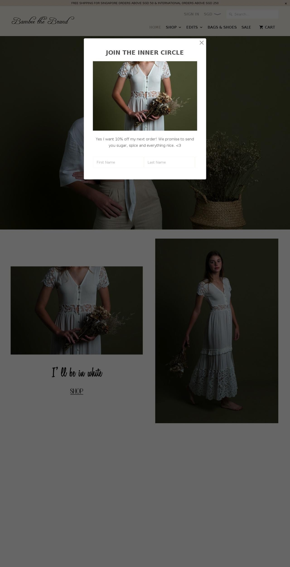 bambeethebrand.com — Shopify storefront screenshot