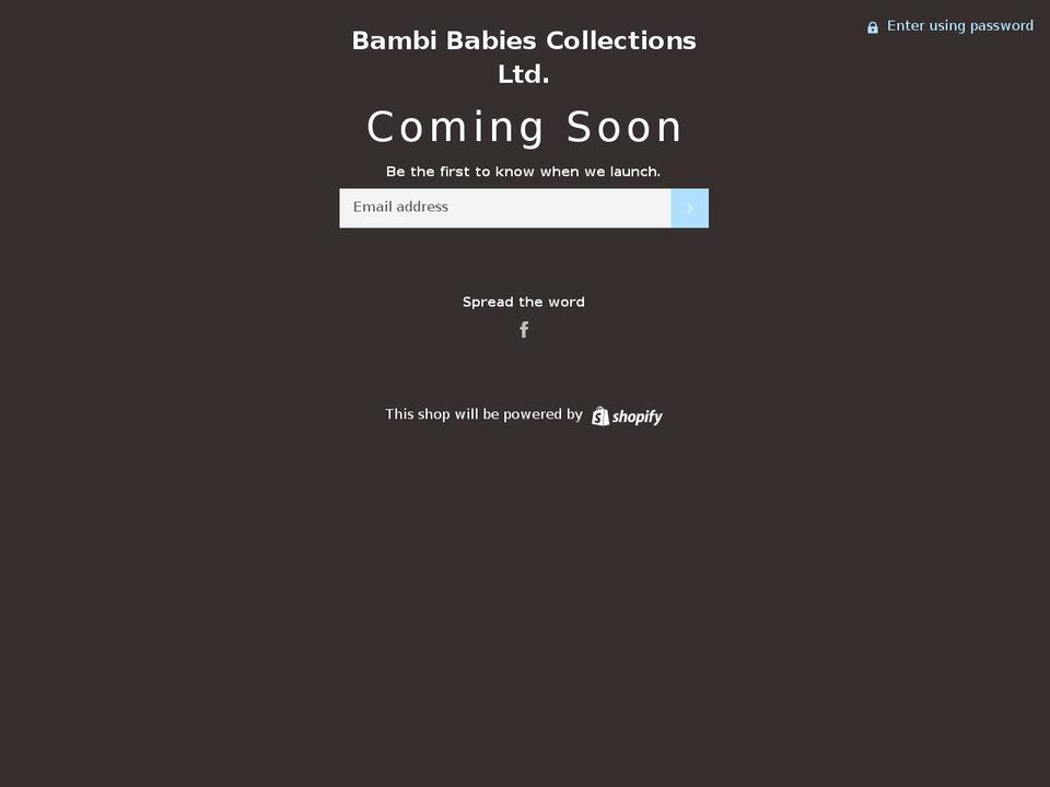 bambibabies.com — Shopify storefront screenshot