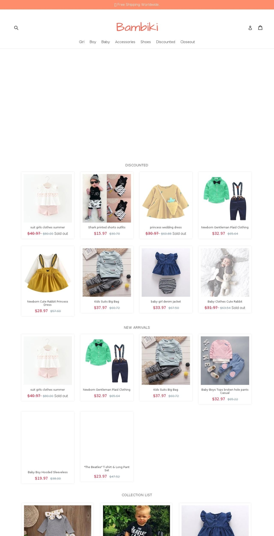 bambiki.com — Shopify storefront screenshot