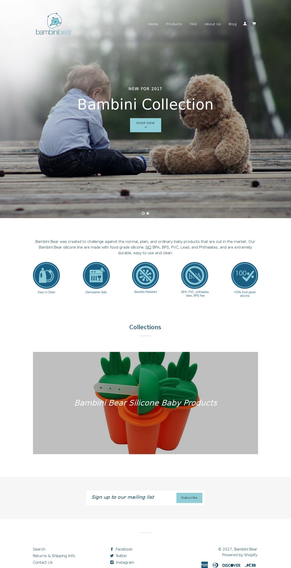 bambinibear.com shopify website screenshot