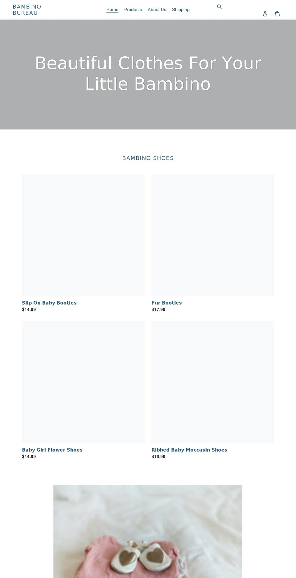 bambinobureau.com shopify website screenshot