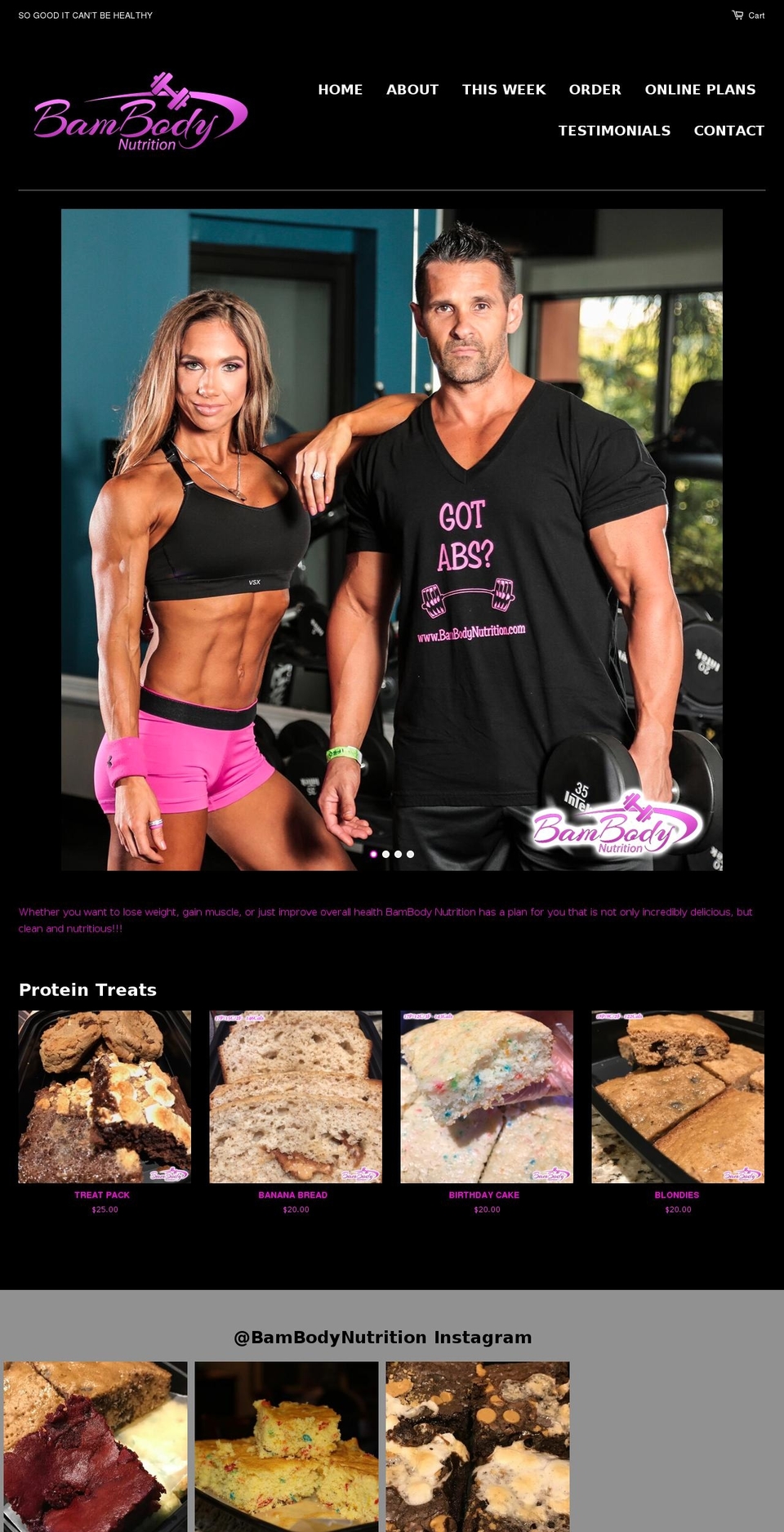 bambodynutrition.com shopify website screenshot