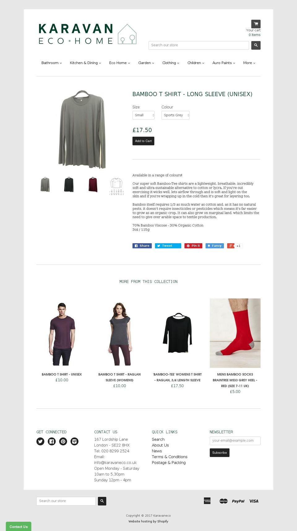 bamboo-tee.com shopify website screenshot