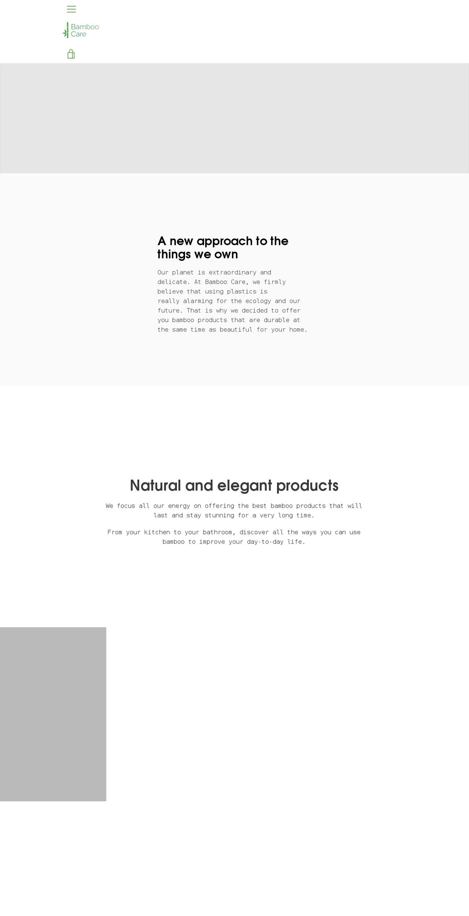 bamboo.care shopify website screenshot