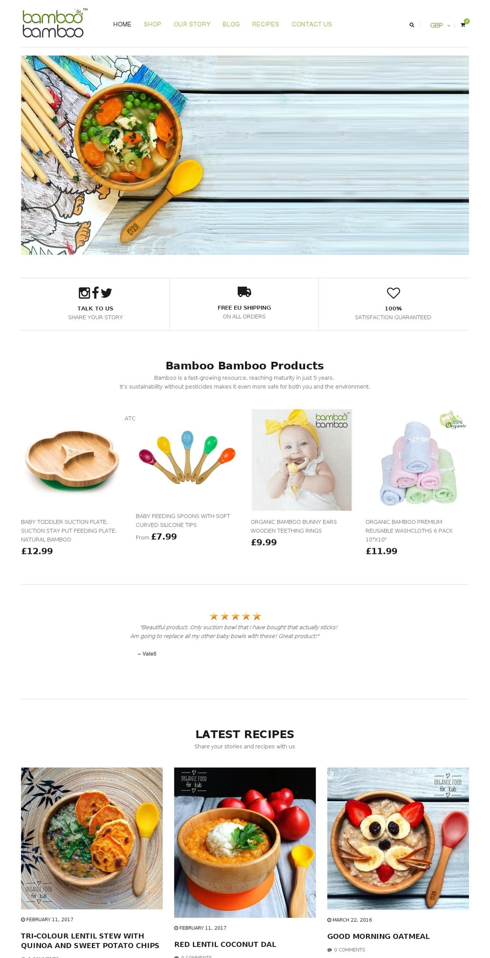 bamboobamboo.co shopify website screenshot