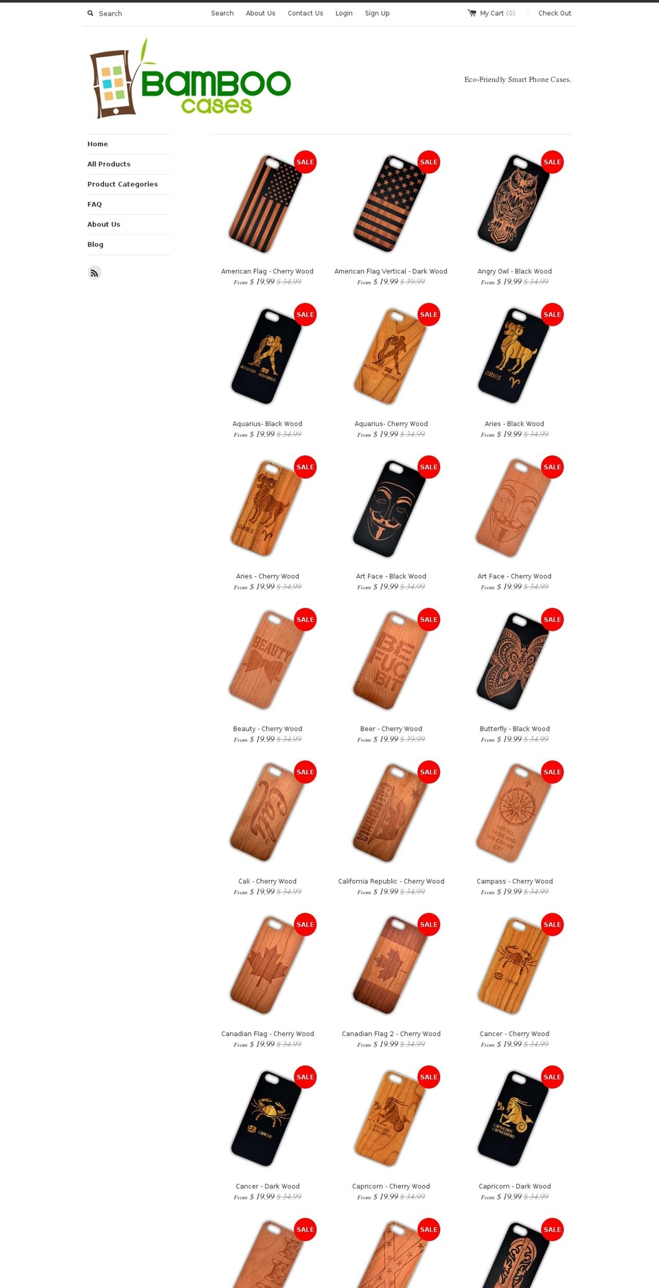 bamboocase.com shopify website screenshot