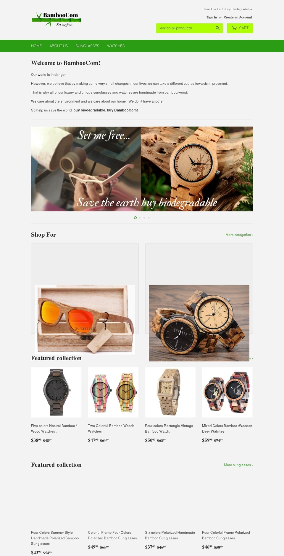 bamboocom.com — Shopify storefront screenshot