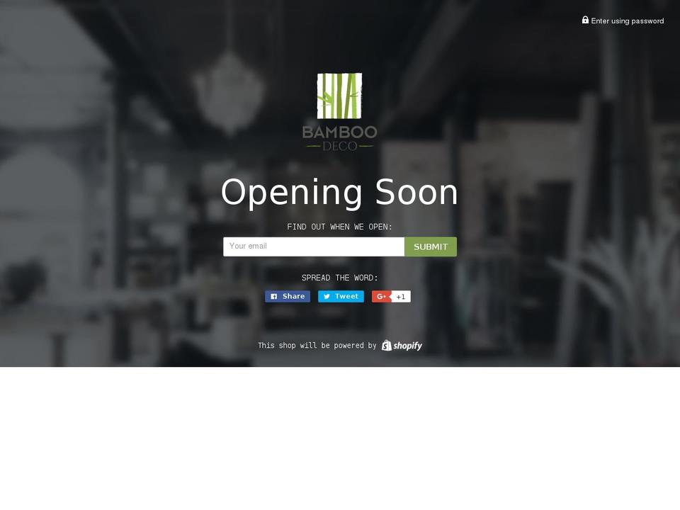 bamboodeco.com shopify website screenshot