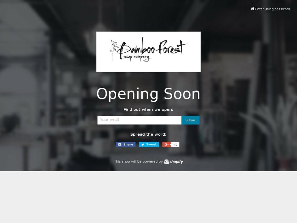 bambooforestsoapcompany.com — Shopify storefront screenshot