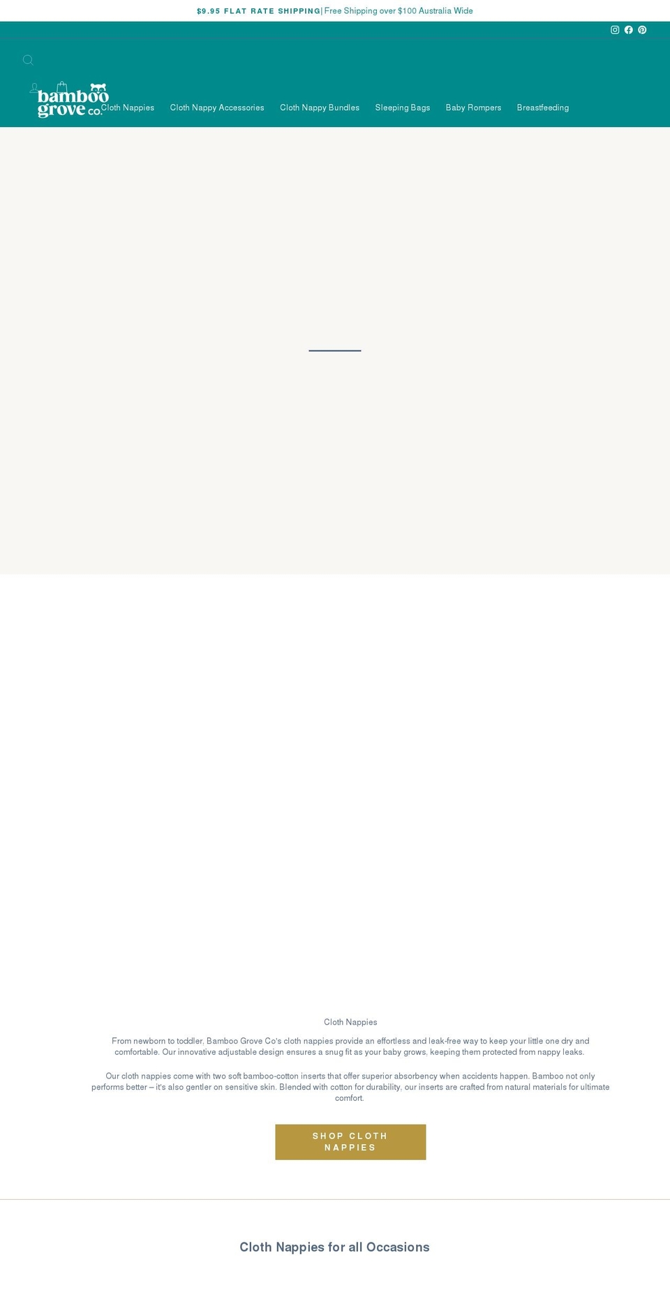 bamboogrove.com.au shopify website screenshot