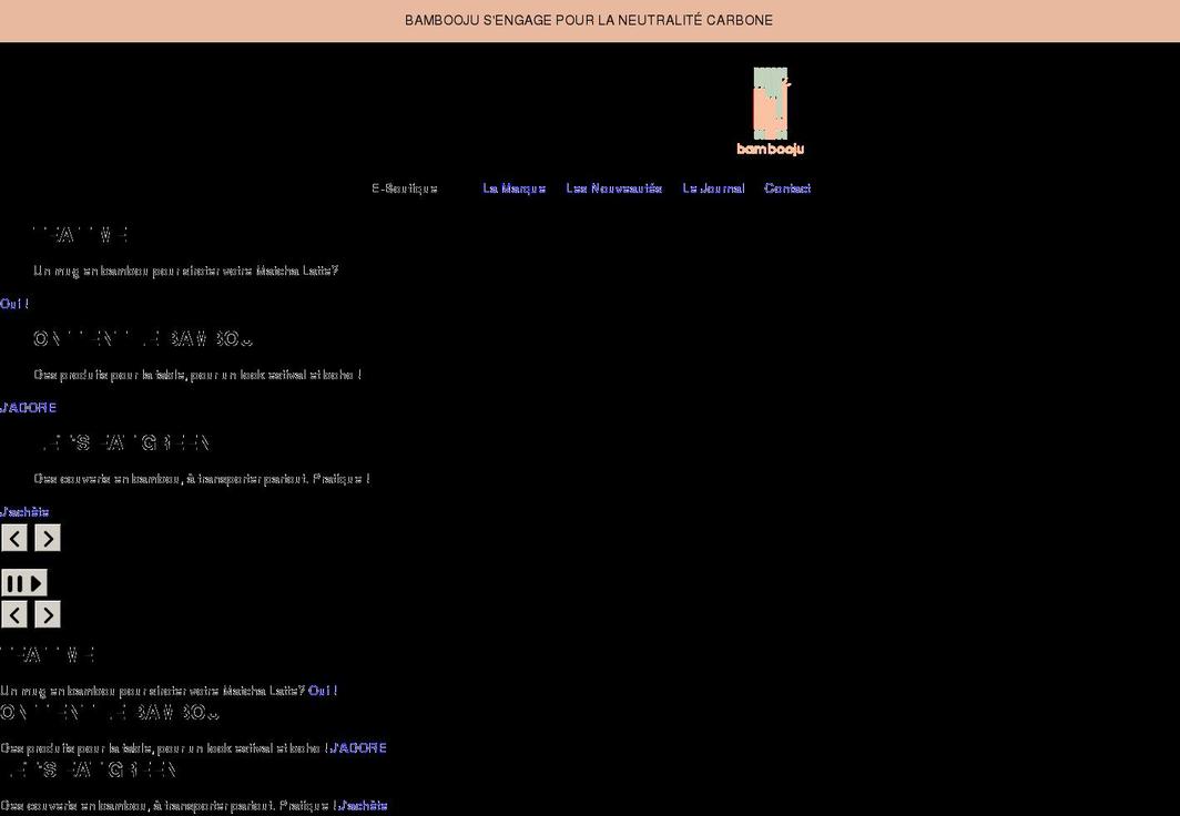 bambooju.com shopify website screenshot