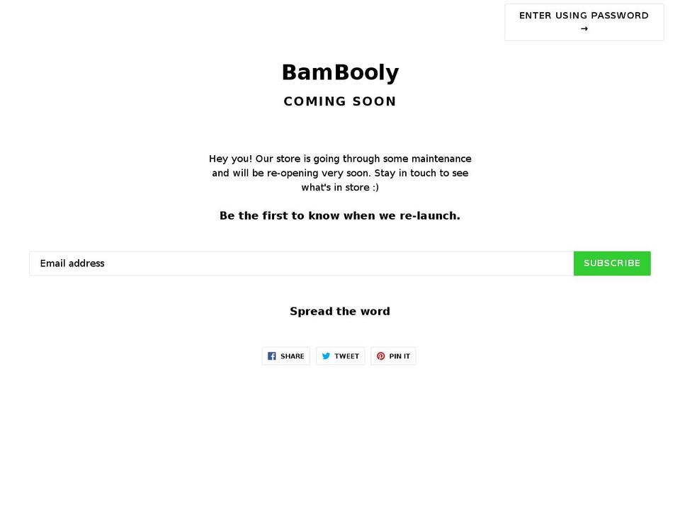 bambooly.com — Shopify storefront screenshot