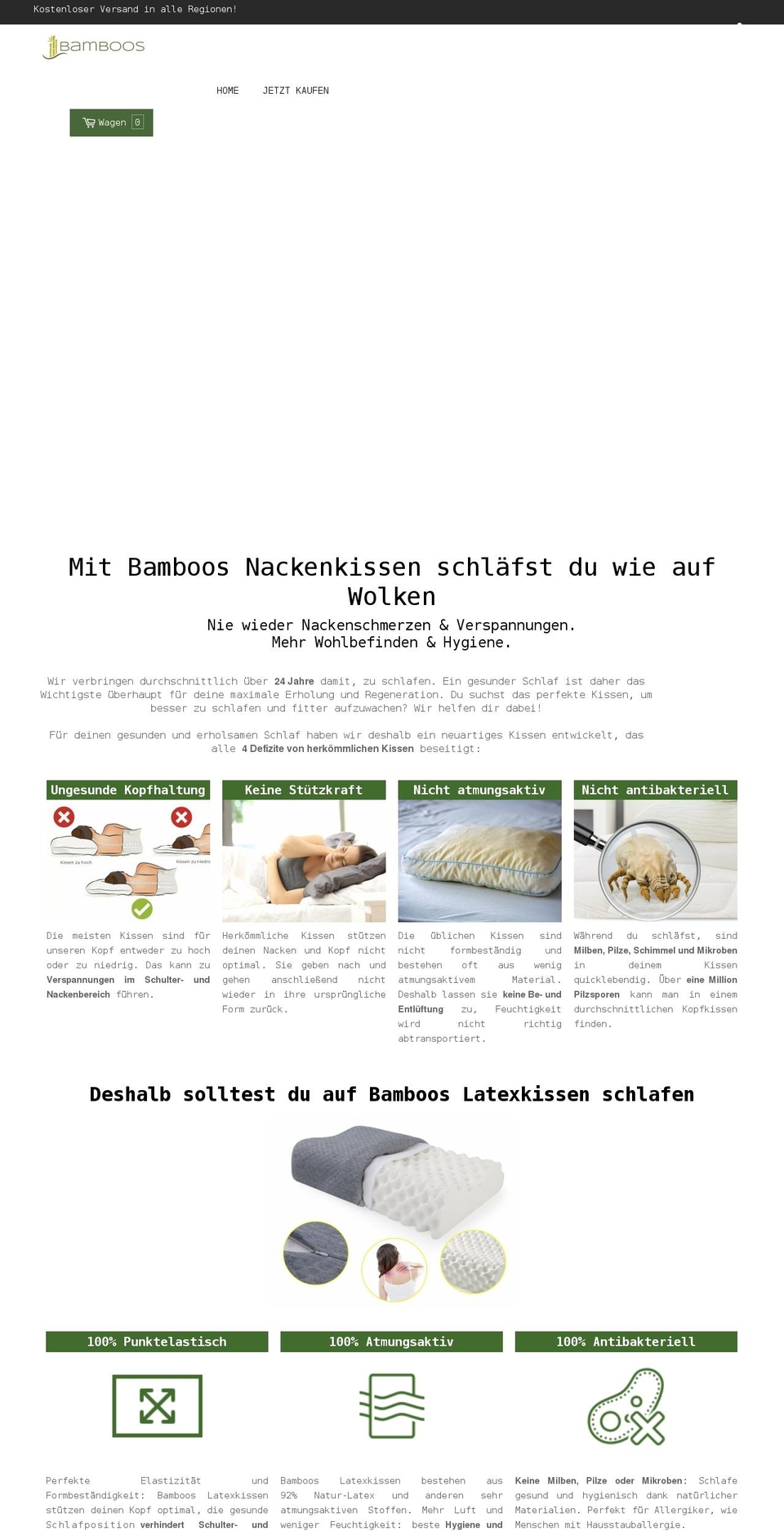 Bamboos - Shopify theme site example bamboos.de