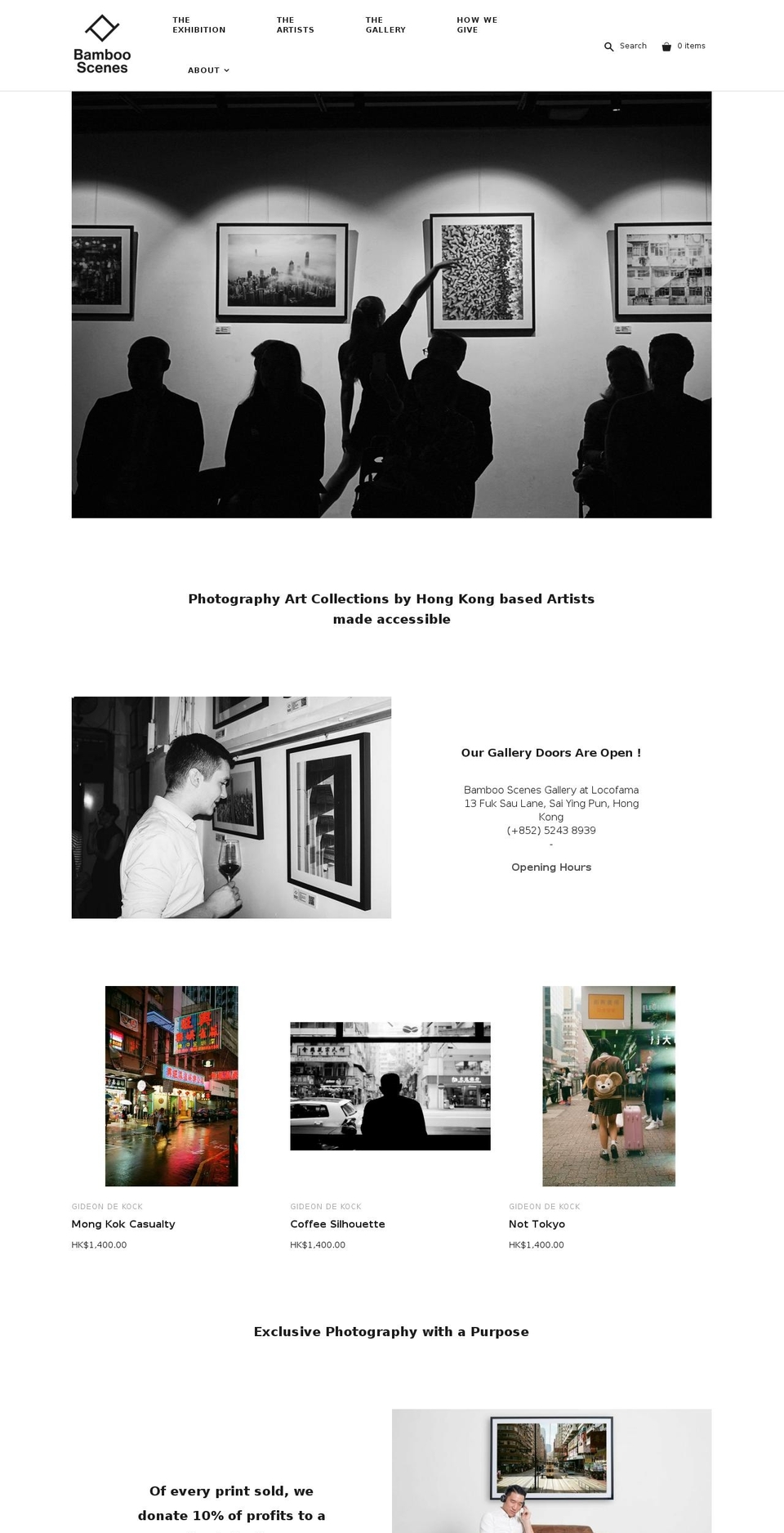 bambooscenes.com — Shopify storefront screenshot