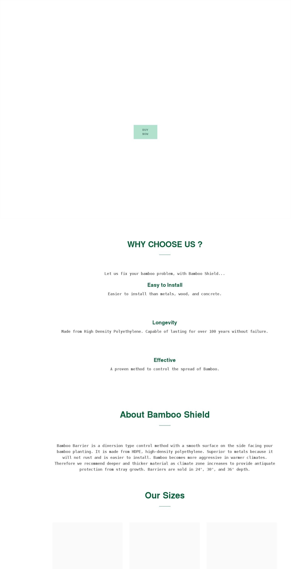 bambooshield.com shopify website screenshot
