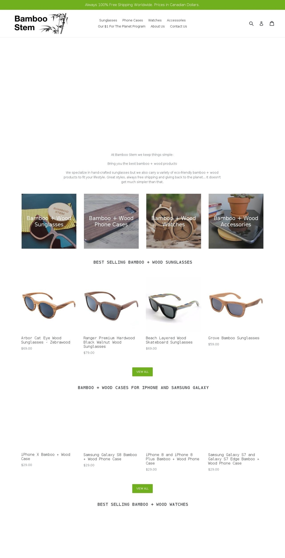 bamboostem.com — Shopify storefront screenshot