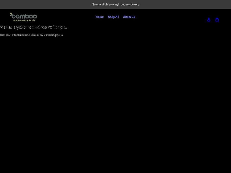 bamboovisuals.com shopify website screenshot