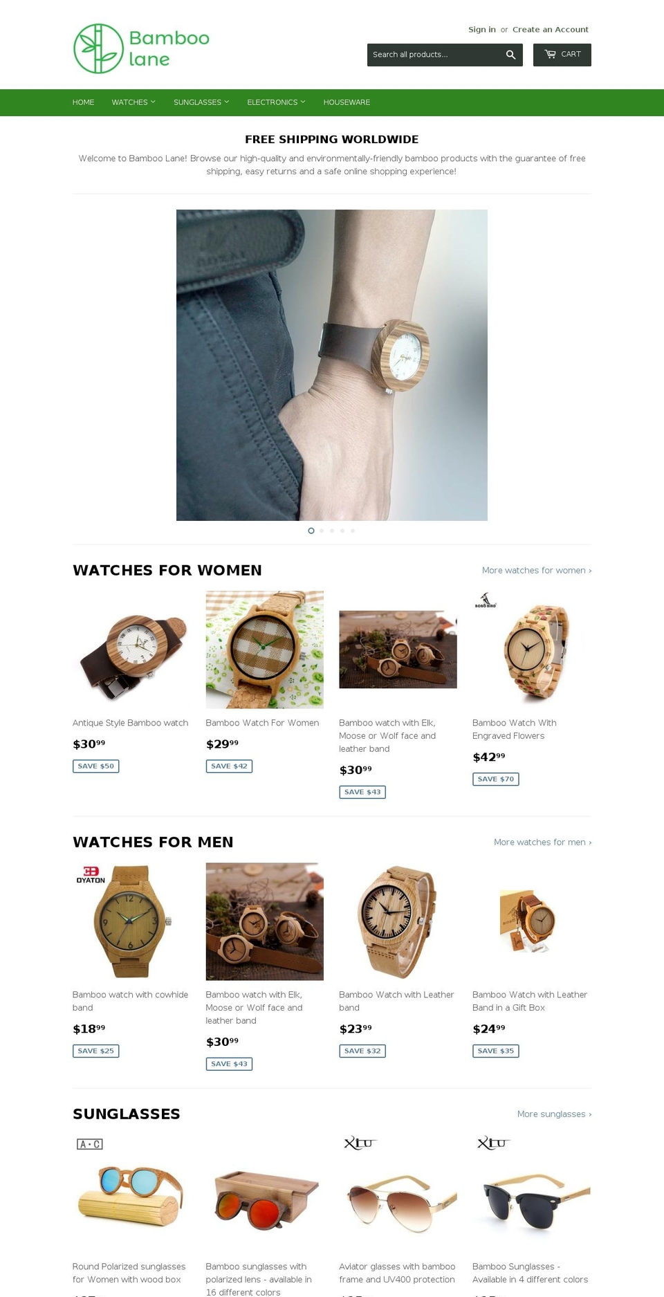 bambucompany.com — Shopify storefront screenshot