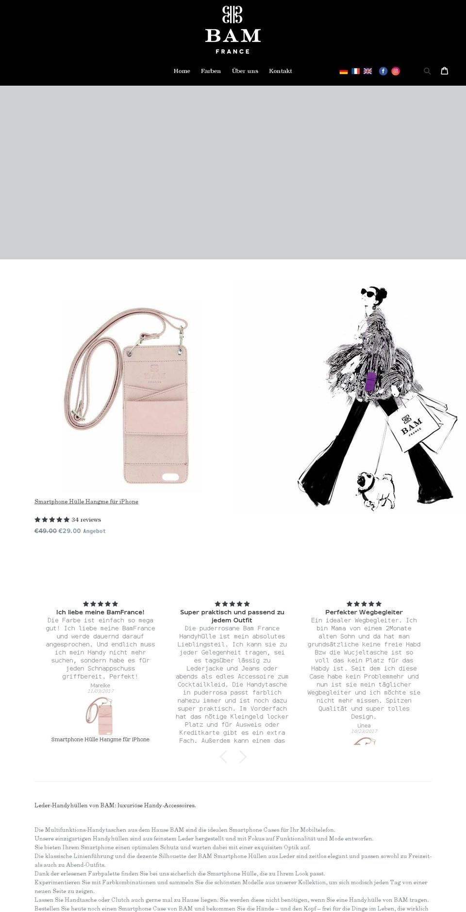 bamfrance.myshopify.com shopify website screenshot