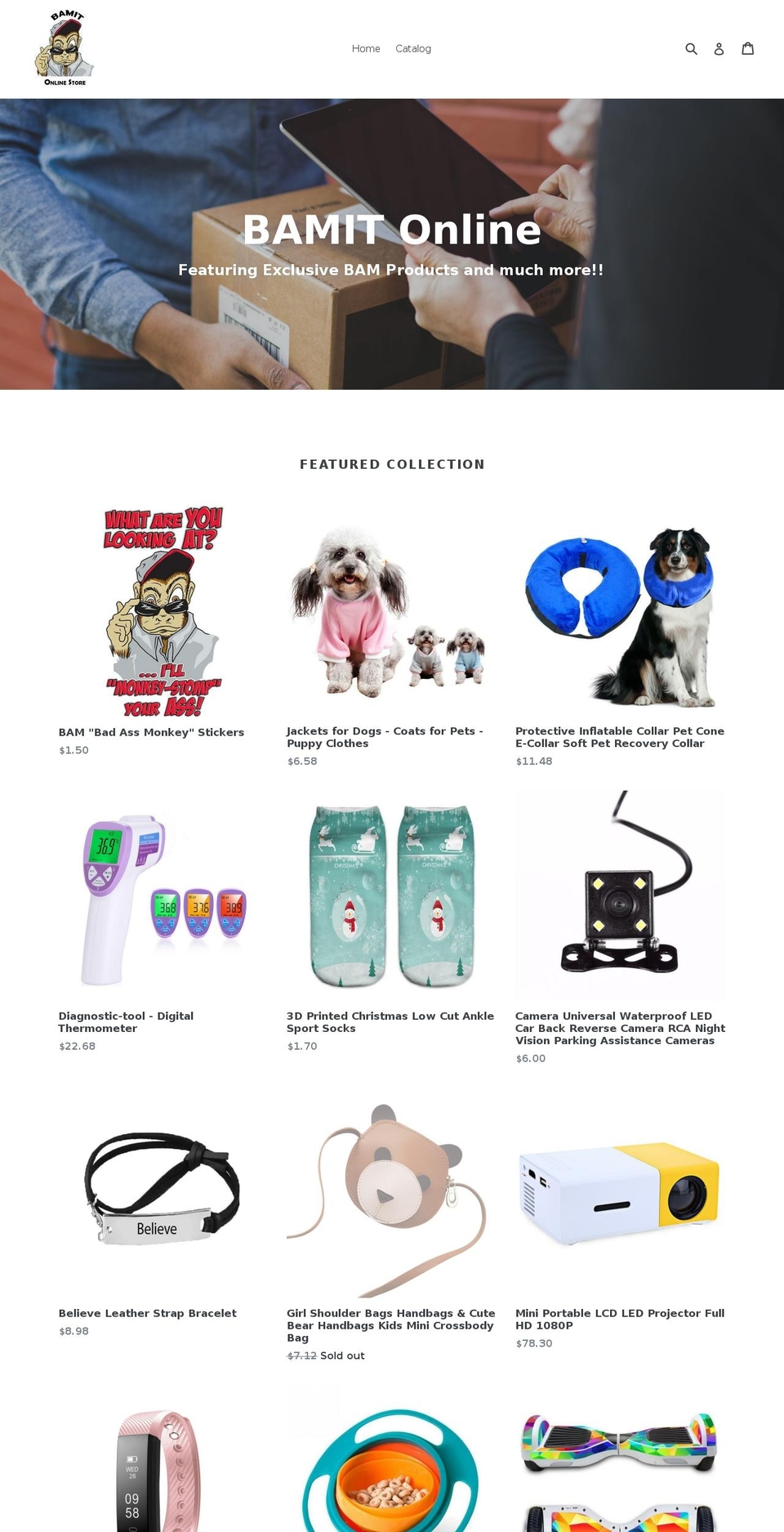 bamitonline.com — Shopify storefront screenshot