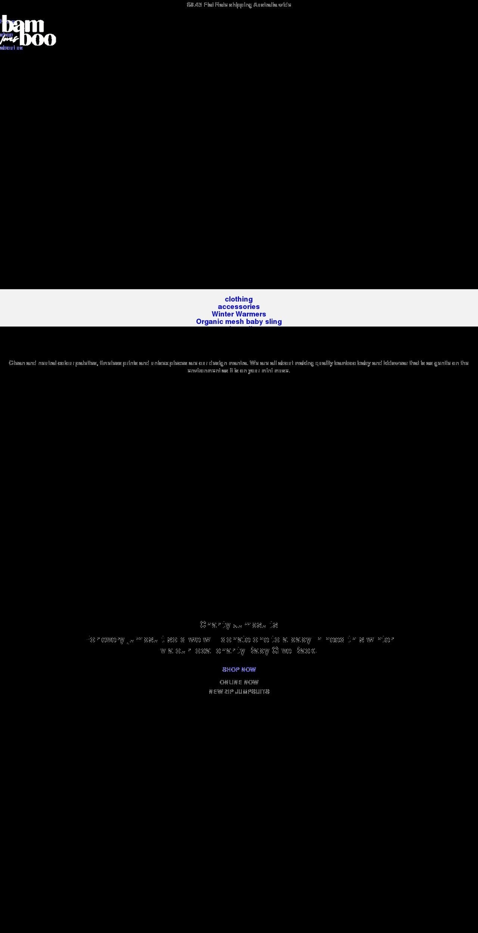 bamlovesboo.com.au shopify website screenshot