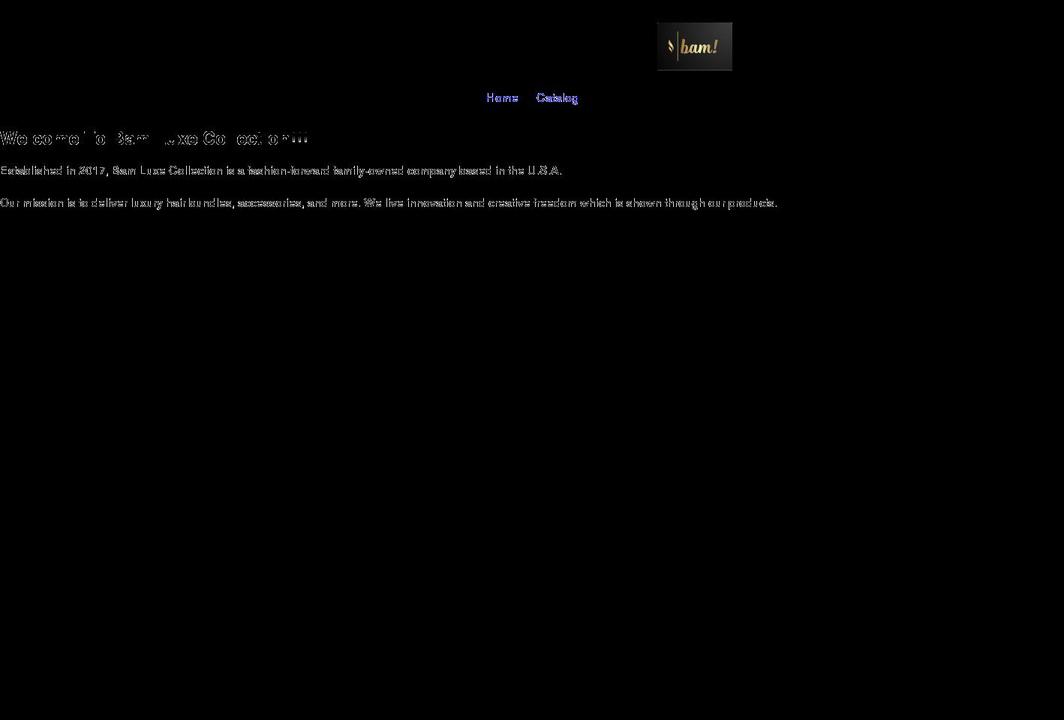 bamluxecollection.com shopify website screenshot