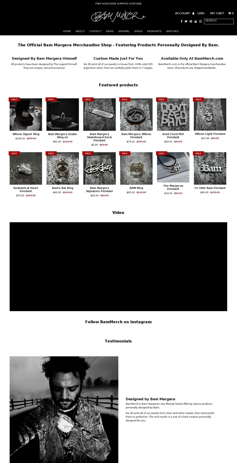 bammerch.com — Shopify storefront screenshot