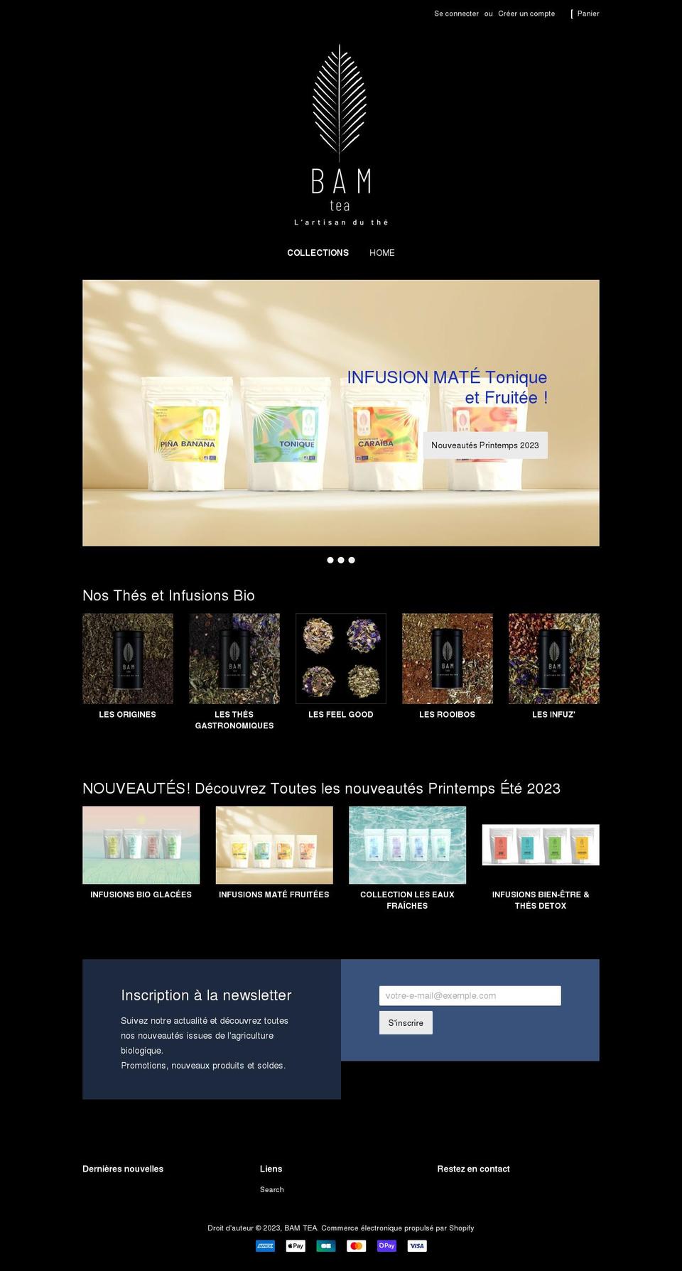 bamtea.shop shopify website screenshot
