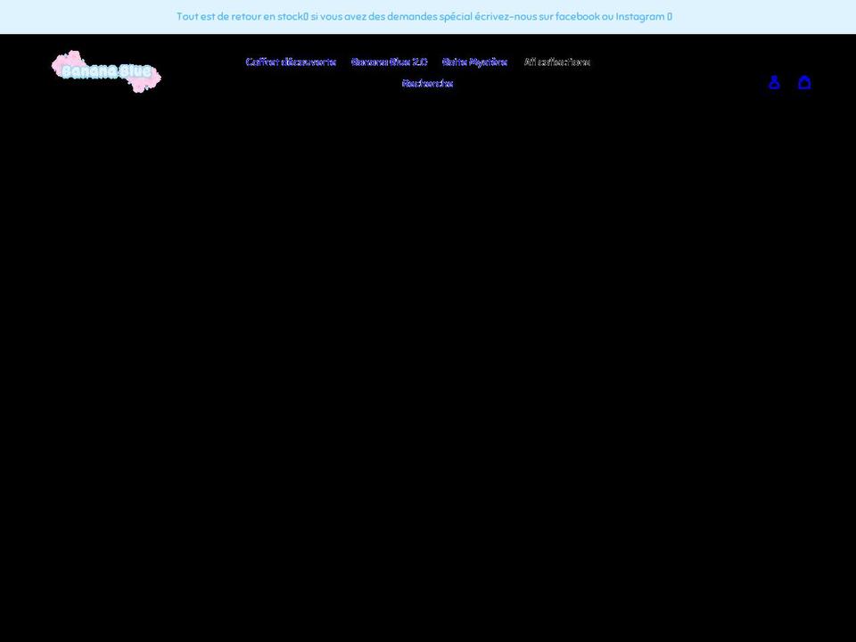 bananabluecosmetics.com shopify website screenshot