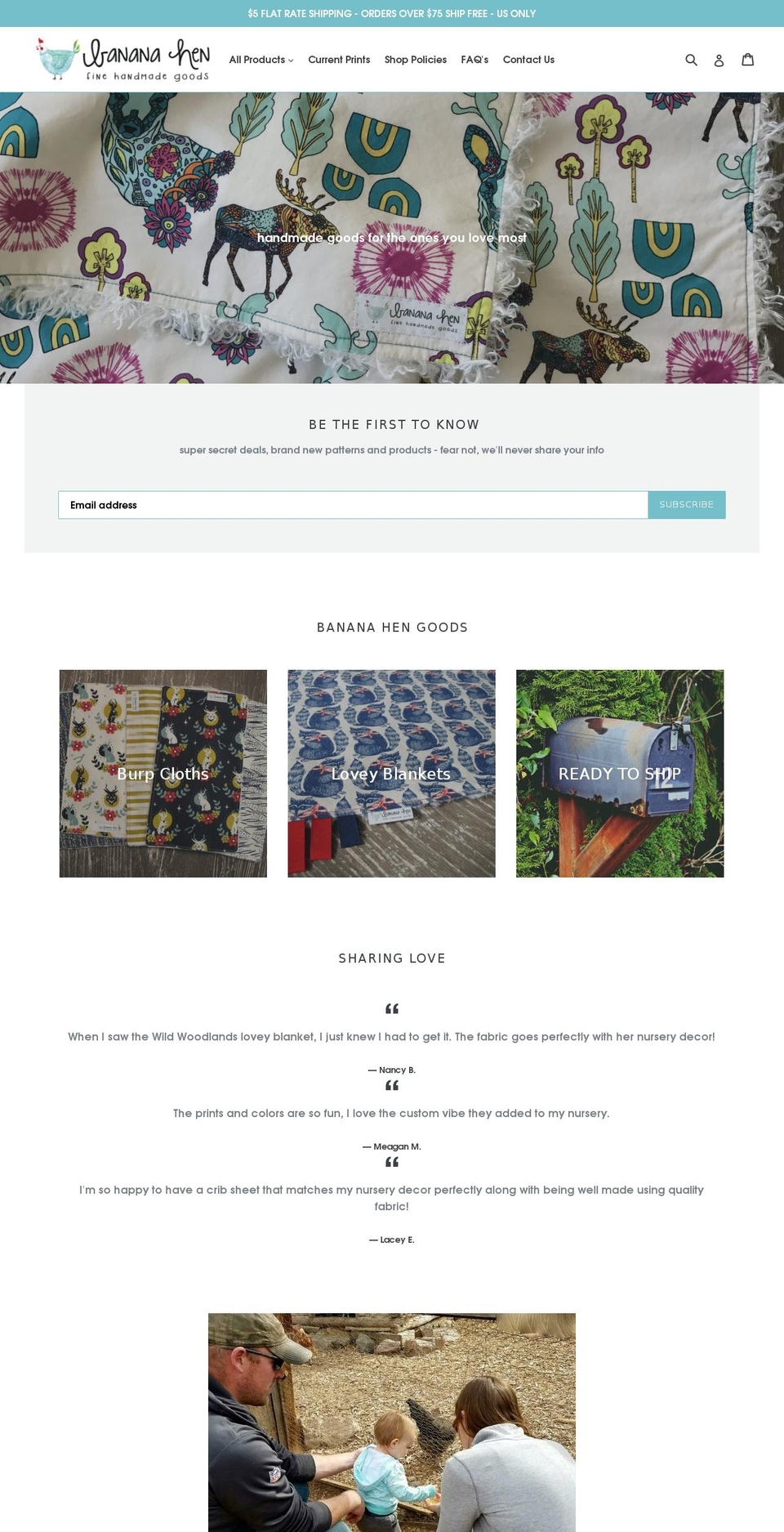 bananahengoods.com — Shopify storefront screenshot