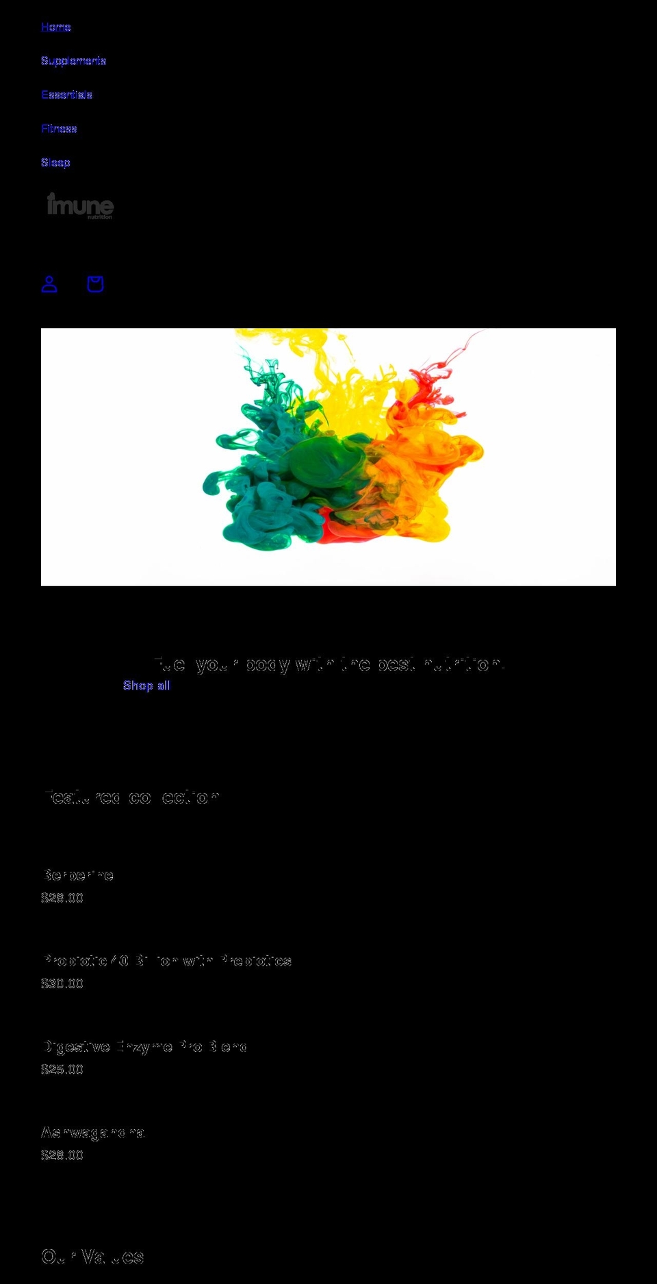 bananamilk-shop.com shopify website screenshot