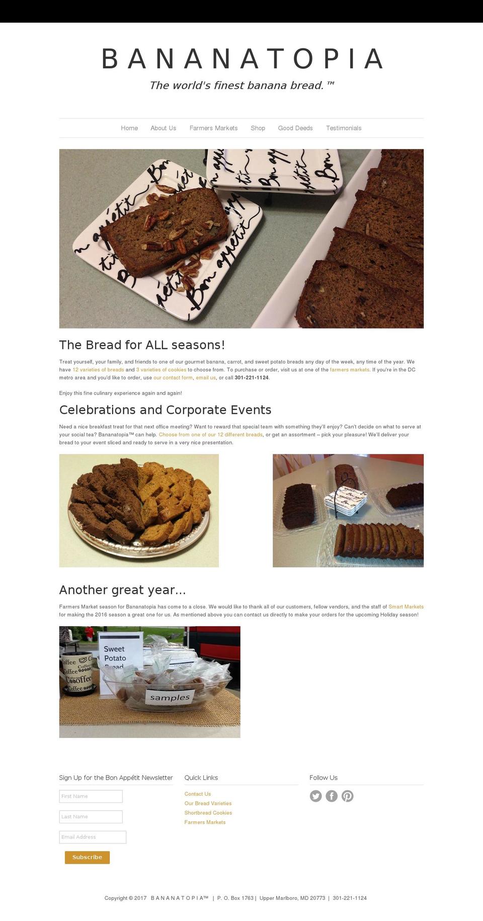 bananatopia.net shopify website screenshot