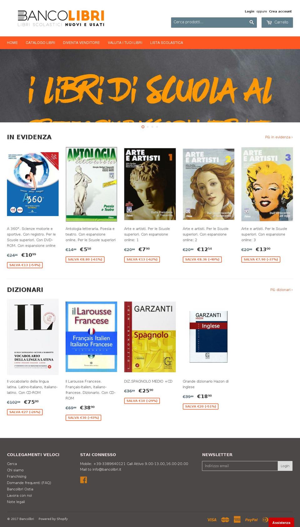bancolibri.com shopify website screenshot