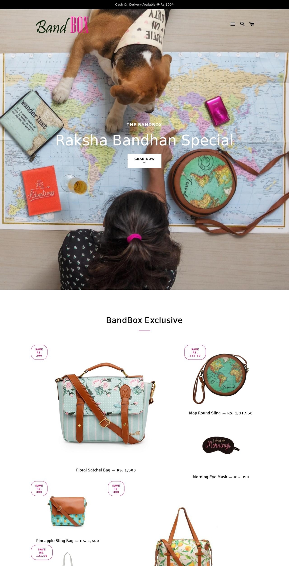 bandbox.in shopify website screenshot