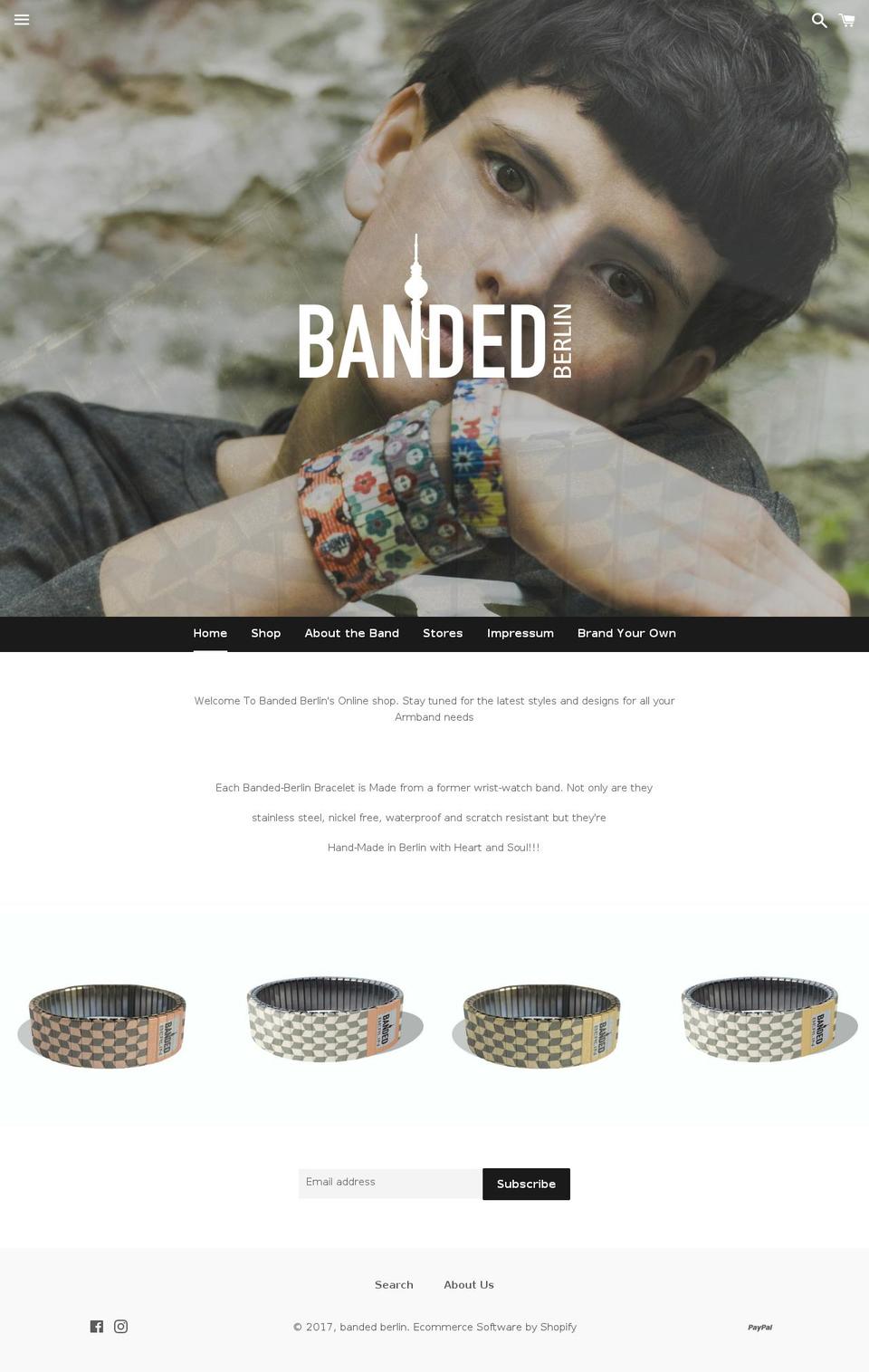 banded-berlin.com shopify website screenshot