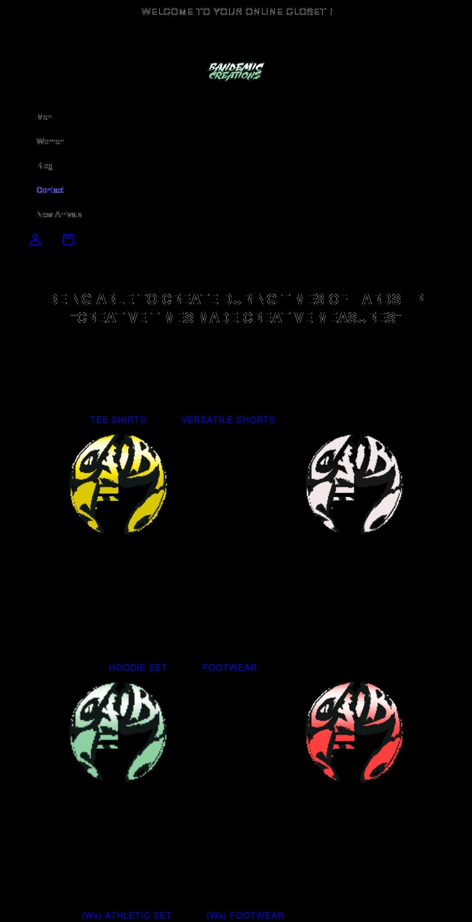 bandemicc.com shopify website screenshot