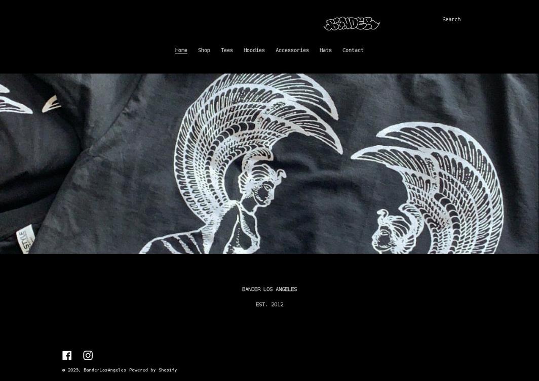 banderlosangeles.com shopify website screenshot