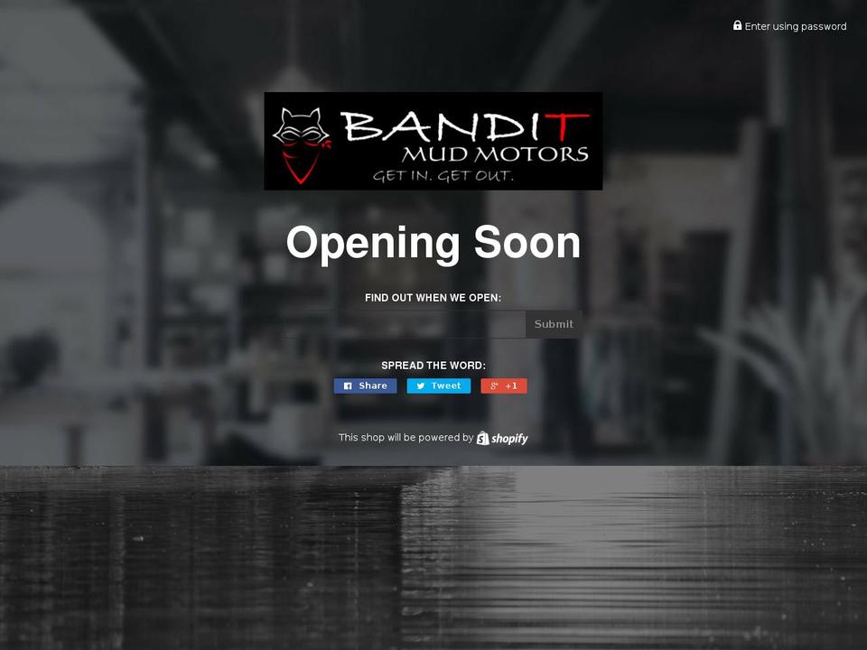 banditmudmotors.com — Shopify storefront screenshot