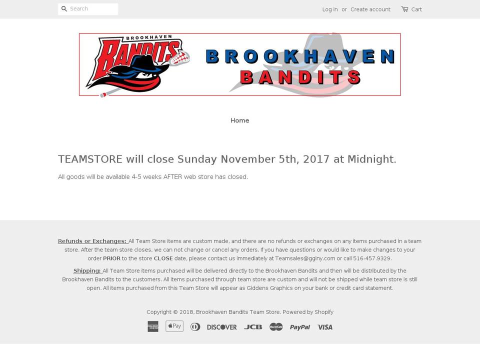 banditsteamstore.com — Shopify storefront screenshot