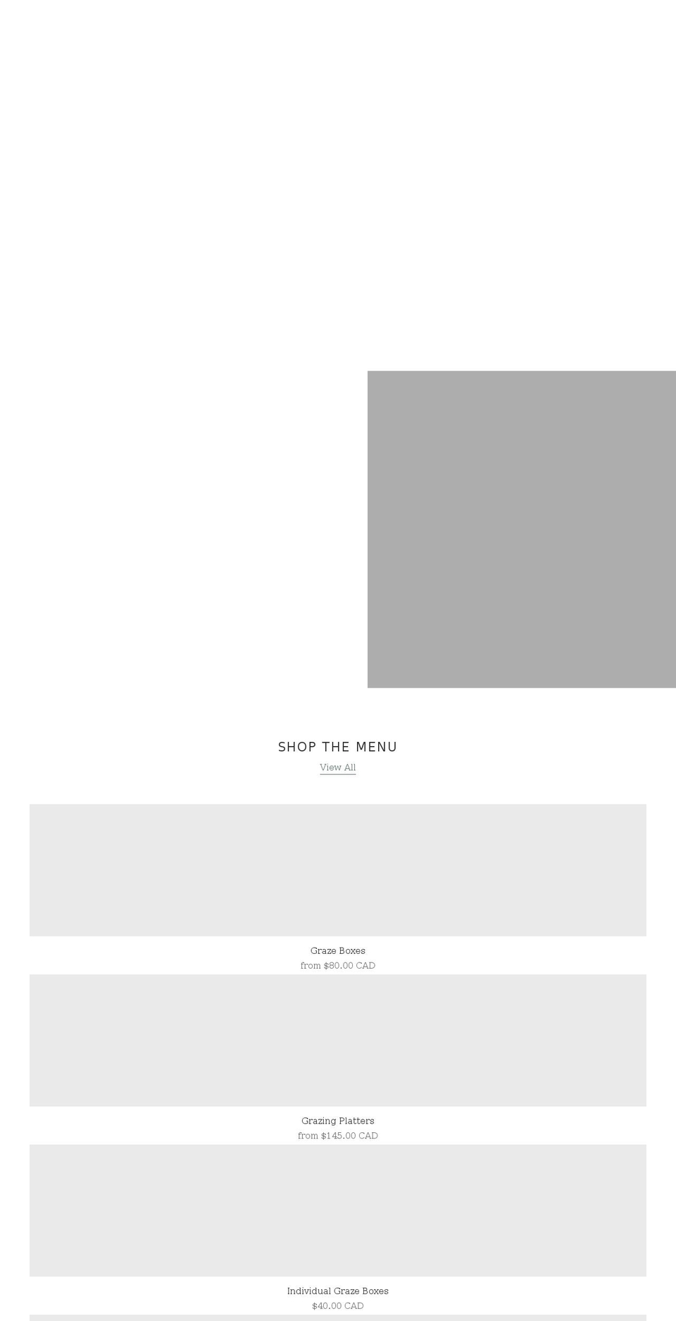banffgrazeco.com shopify website screenshot