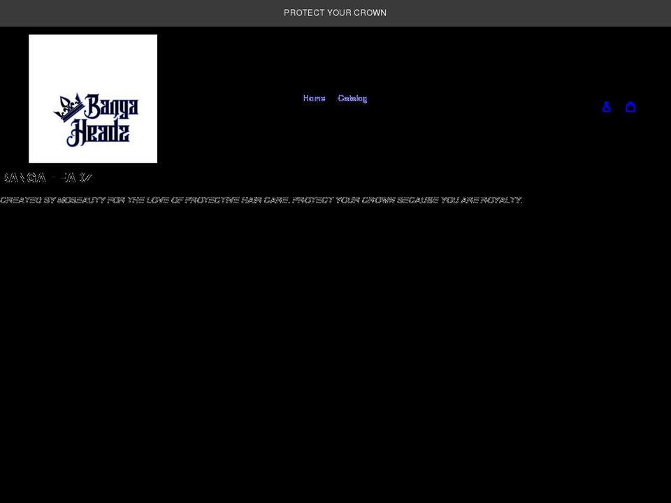bangaheadz.com shopify website screenshot