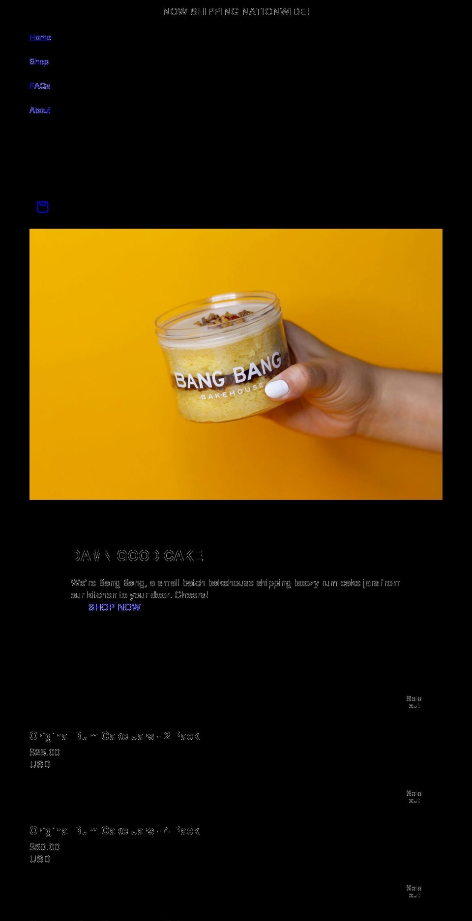 bangbangbakehouse.com shopify website screenshot